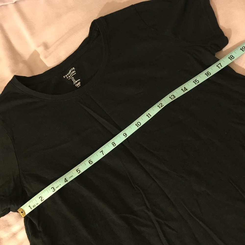 Black scoop neck shirt